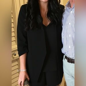 Black Babaton Power Hip Blazer